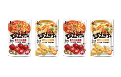 妙之味浓汤食品包装设计中的电子产品元素融合与创新